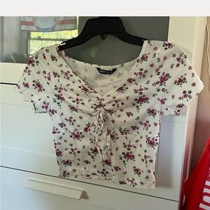 Flower crop top